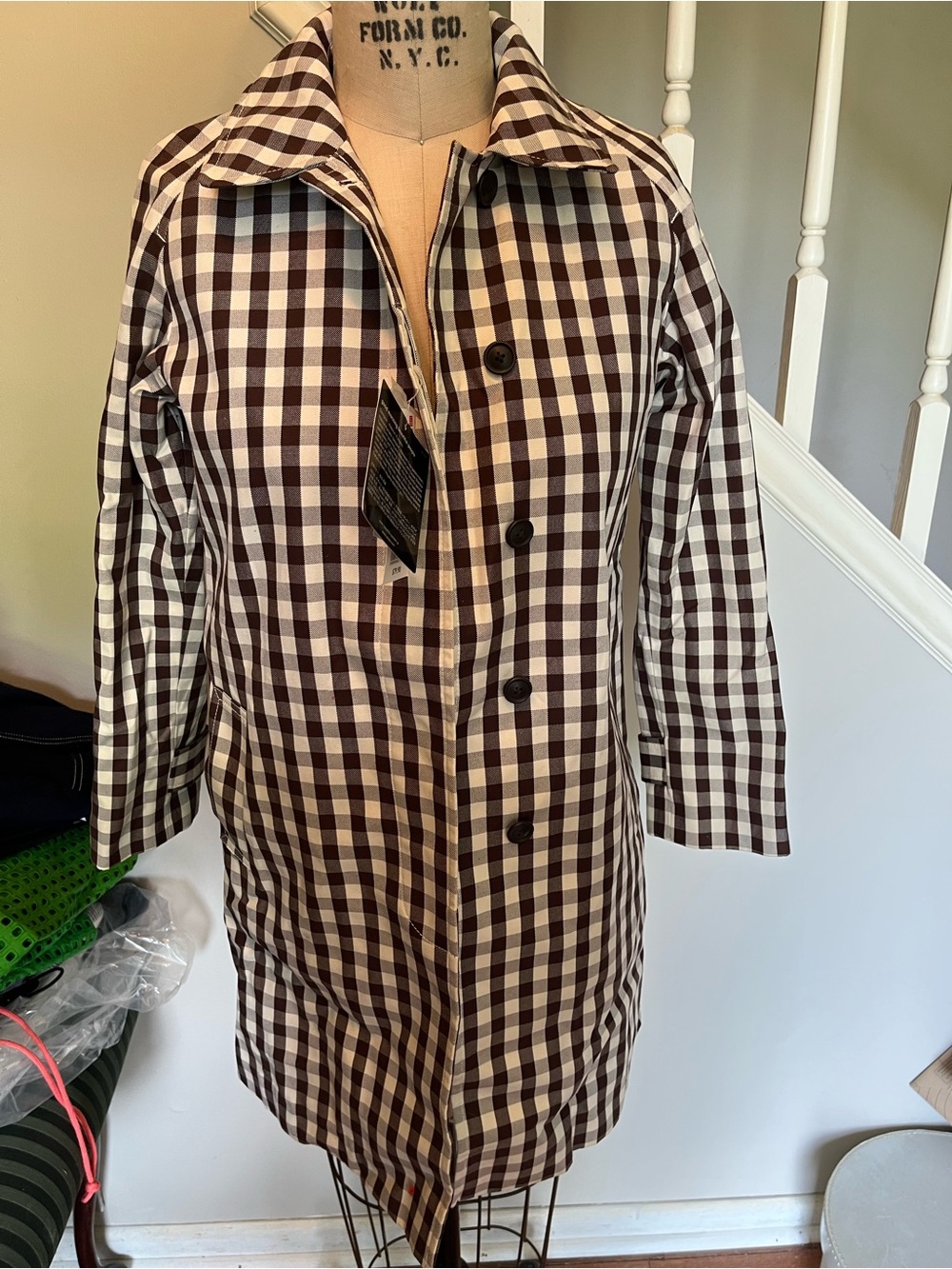 Uniqlo x Good Morning People gingham jacket coat Small